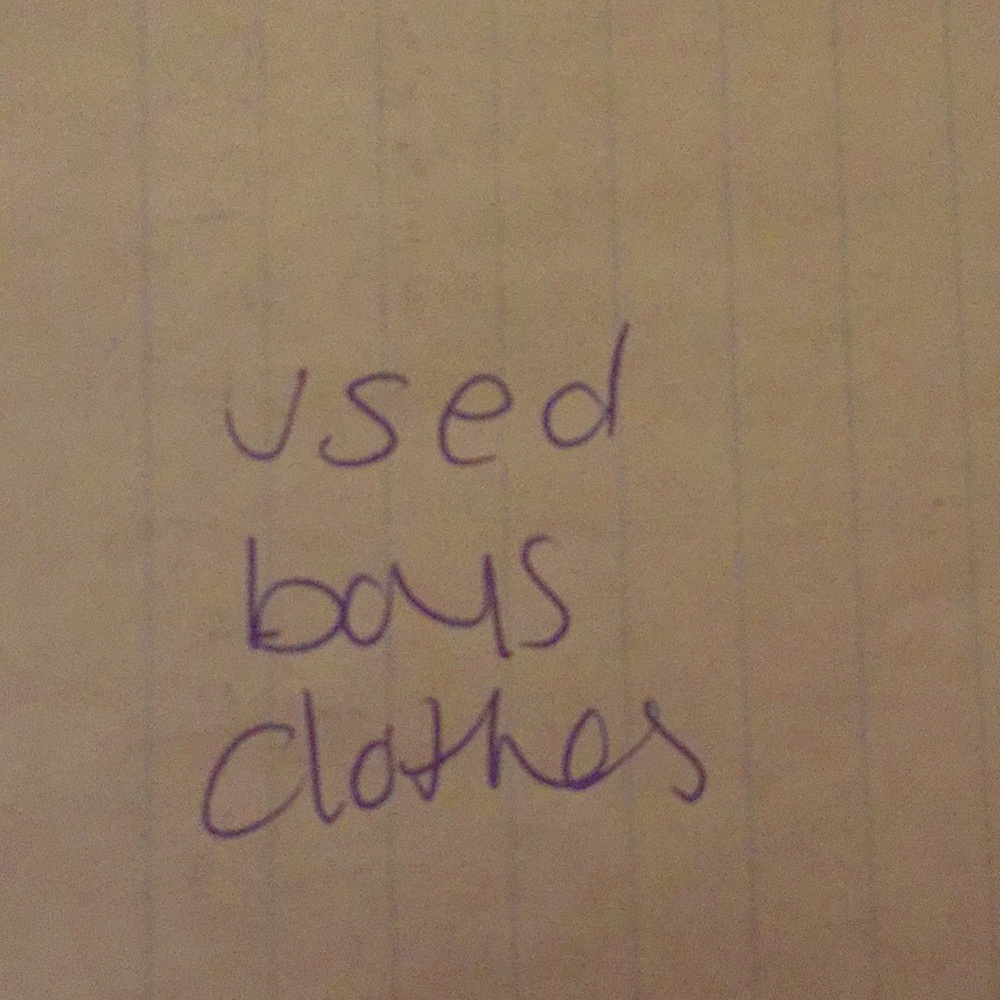 Used boys clothes